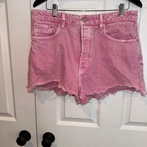 Zara Pink Jean Shorts for Women